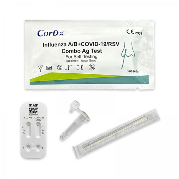 4in1-Test auf Influenza A/B, Covid-19 und RSV