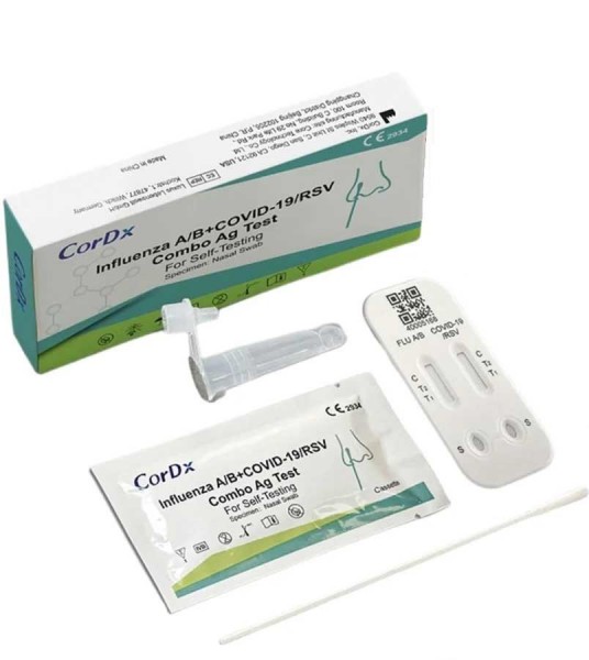 CorDx ® Kombinations-Antigentest auf Influenza A/B+COVID-19/RSV (4-in-1 Selbsttest)