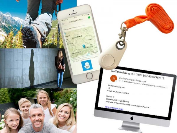pe-SOS-LITE Outdoor-Notfallknopf für Smartphone