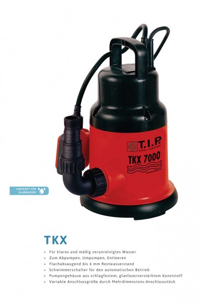 Klarwassertauchpumpe - TKX7000